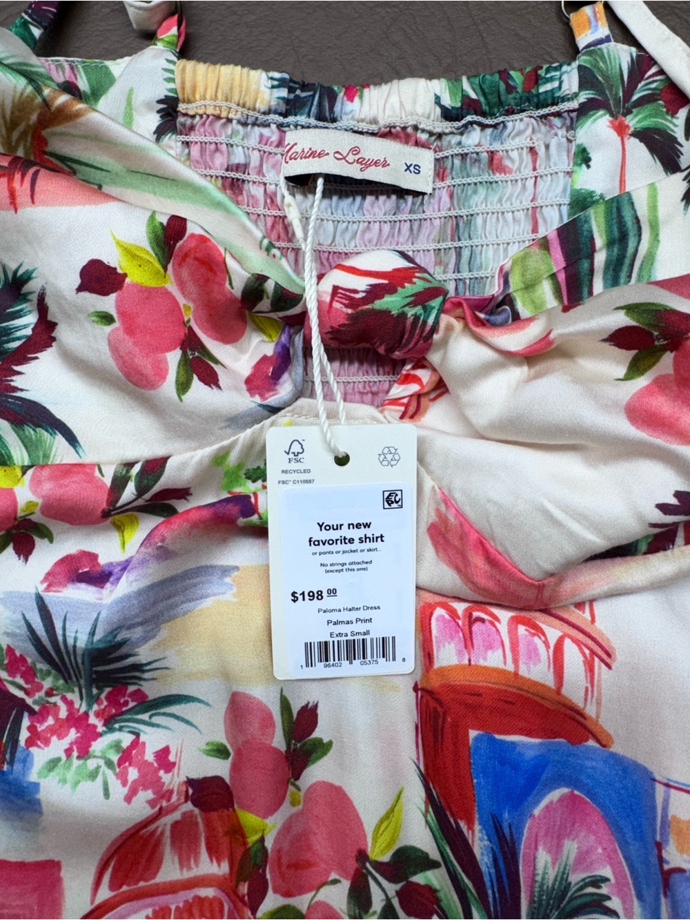 Marine Layer Paloma Halter Maxi Dress Tropical
Palmas Print Size XS - Picture 10 of 10